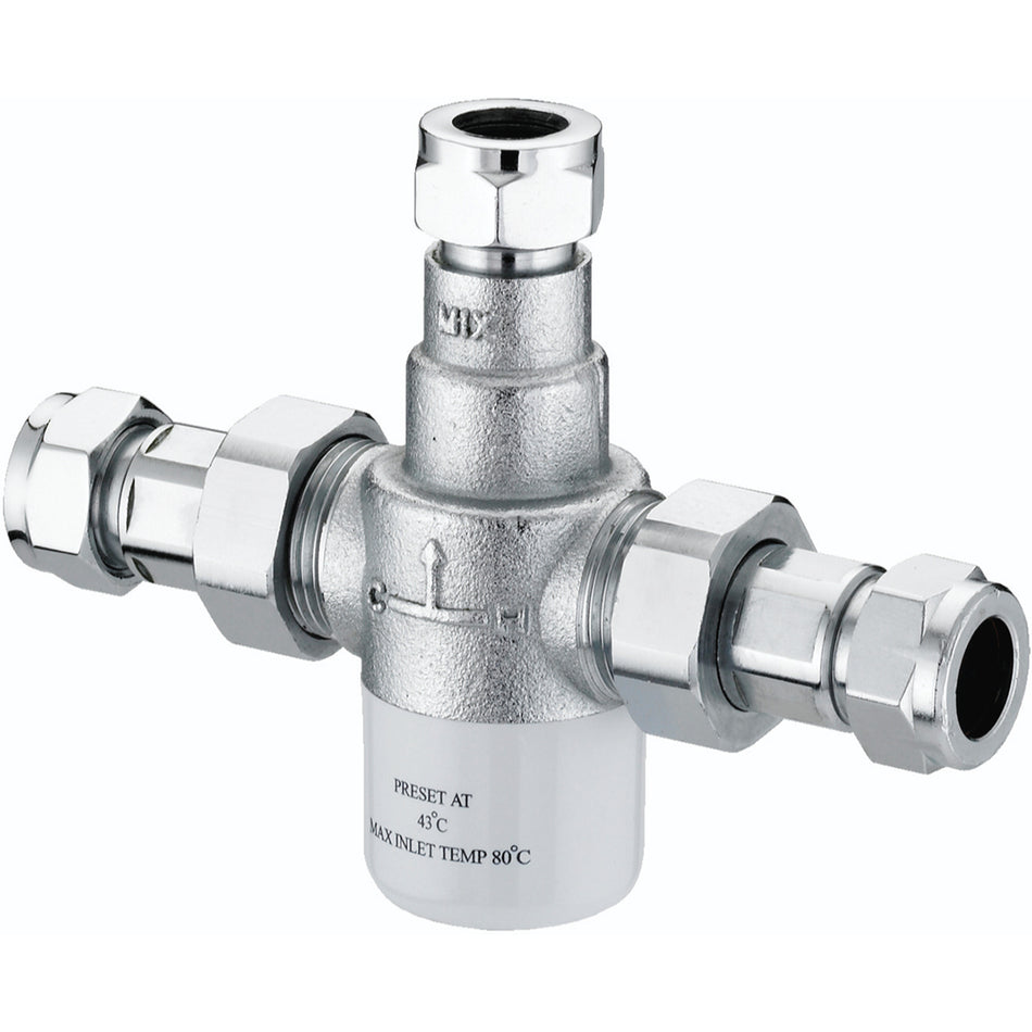 Bristan TMV3 Thermostatic 15mm Mixing Valve - Chrome