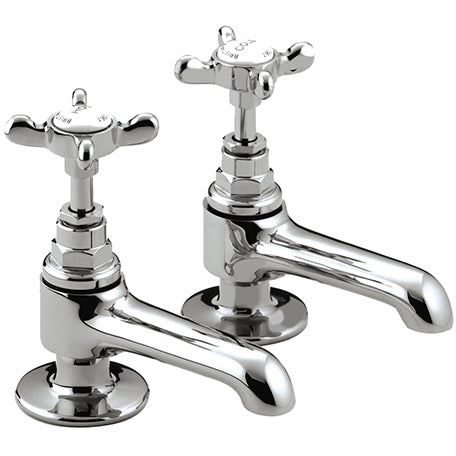 Bristan 1901 Basin Pillar Taps  and Ceramic Disc Valves - Chrome