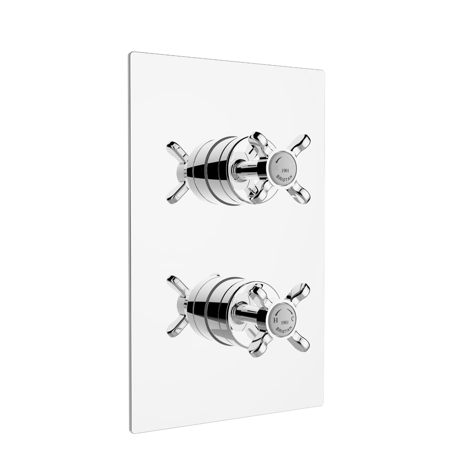 Bristan 1901 Thermostatic Dual Control Shower Valve - Chrome