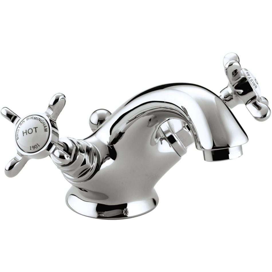 Bristan 1901 Basin Mixer Tap With Pop-Up Waste  and Ceramic Disc Valves- Chrome