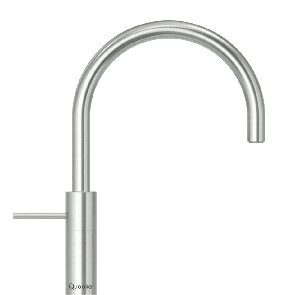 Quooker Nordic Round Boiling Water With Mixer Tap with Tank - Stainless Steel