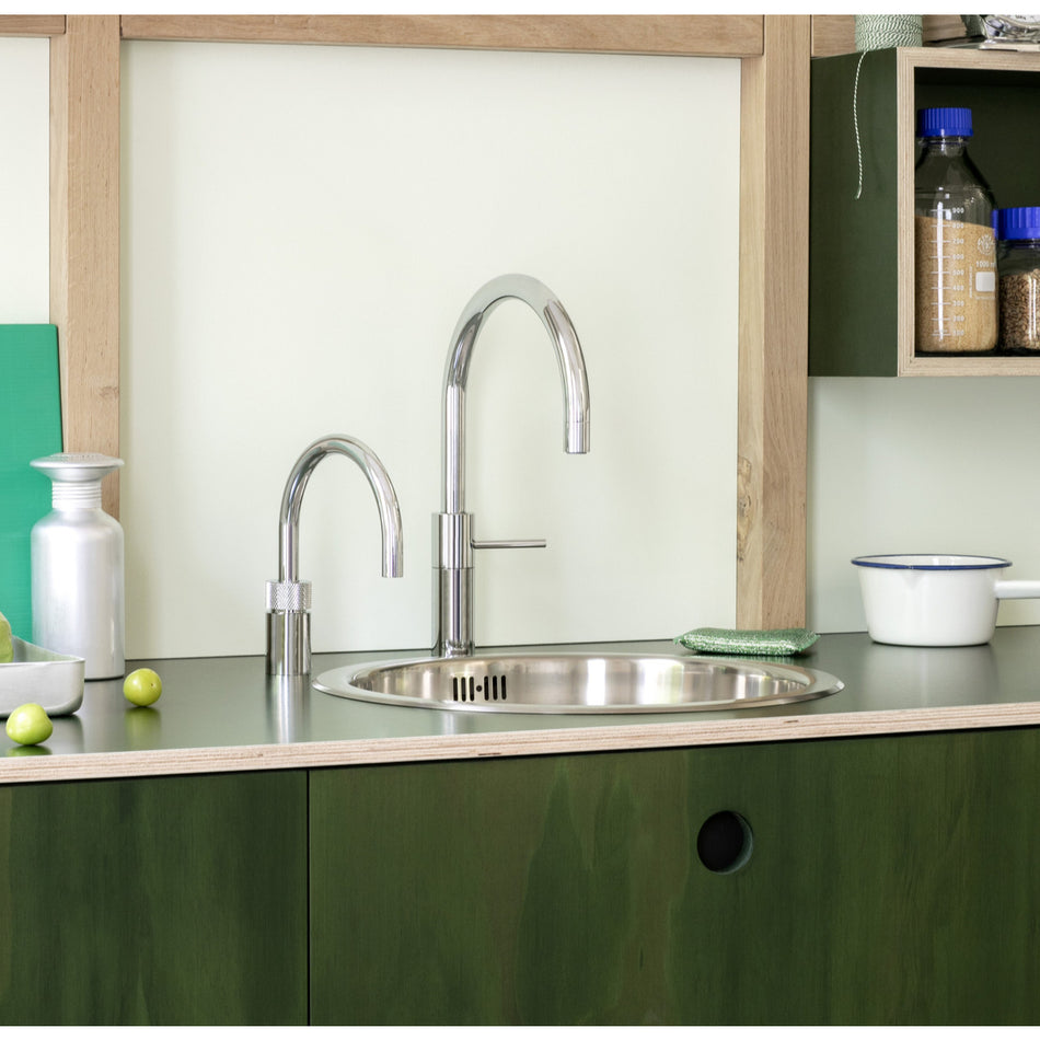 Quooker Nordic Round Boiling Water Tap with Tank - Chrome