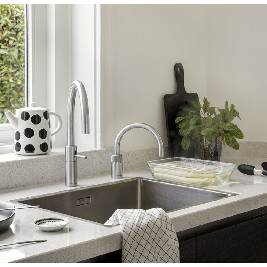 Quooker Nordic Round Boiling Water Tap with Tank - Stainless Steel