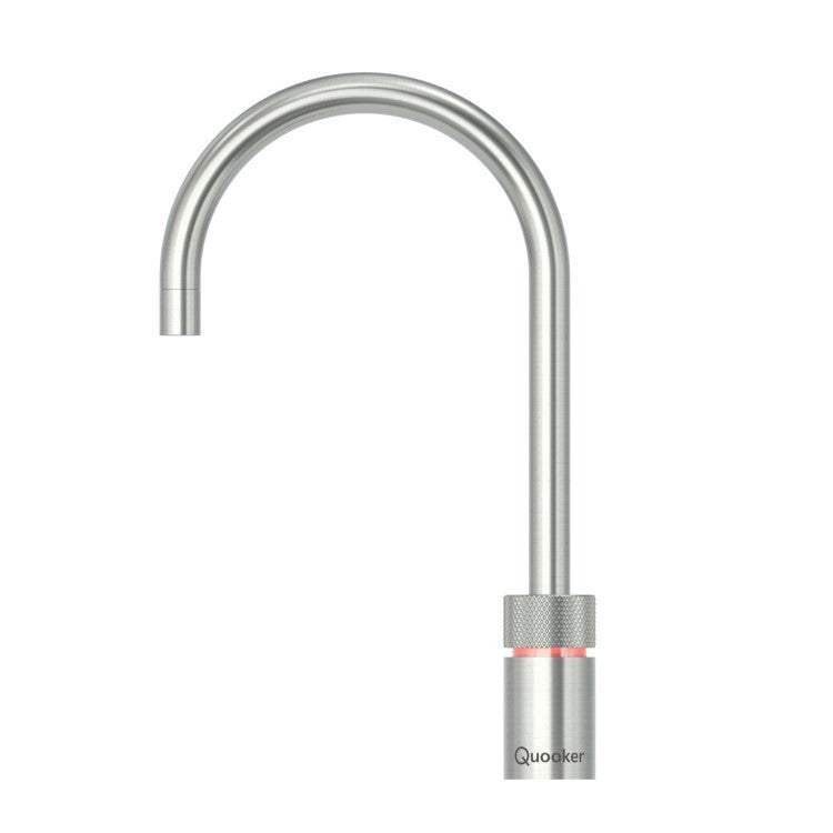 Quooker Nordic Round Boiling Water Tap with Tank - Stainless Steel