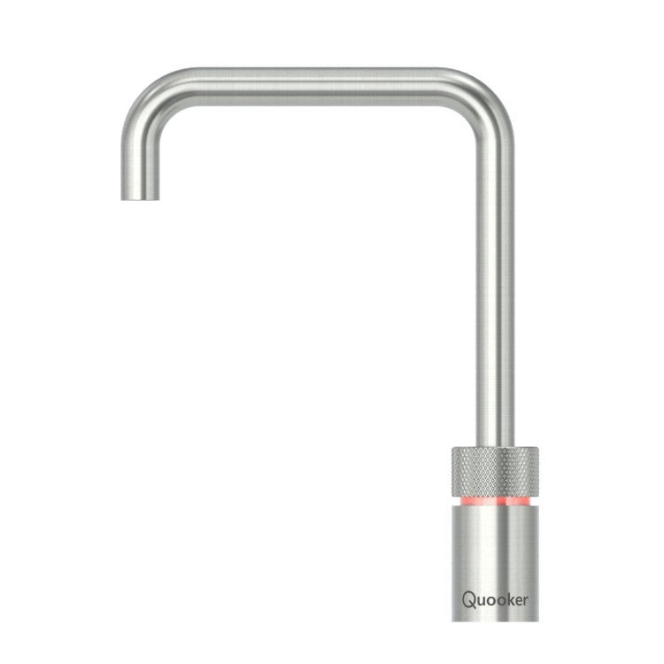 Quooker Nordic Square Boiling Water Tap with Tank - Stainless Steel