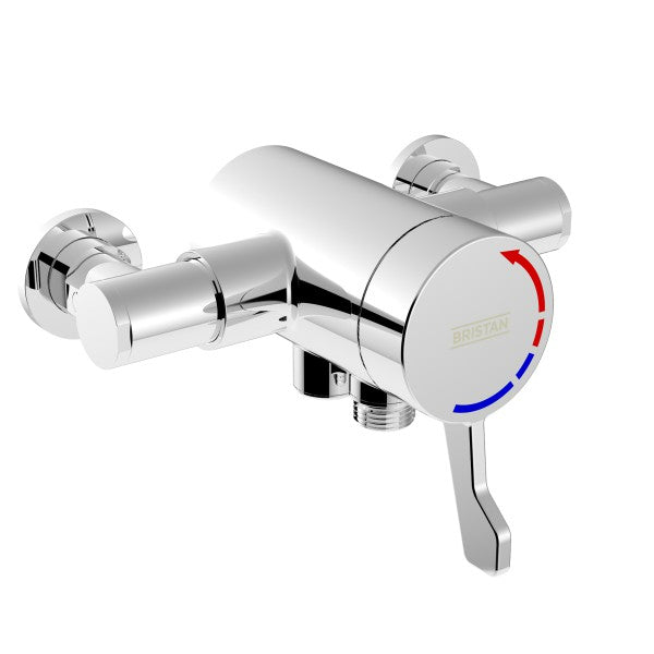 Bristan Opac Exposed Shower Valve With Lever Handle - Chrome