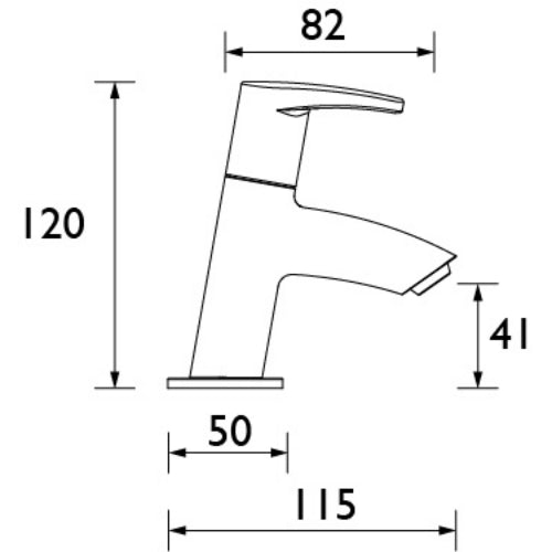 Bristan Orta Basin Pillar Taps - Chrome