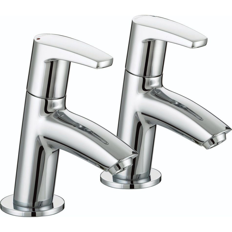 Bristan Orta Basin Pillar Taps - Chrome
