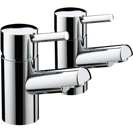 Bristan Prism Bath Pillar Taps - Chrome