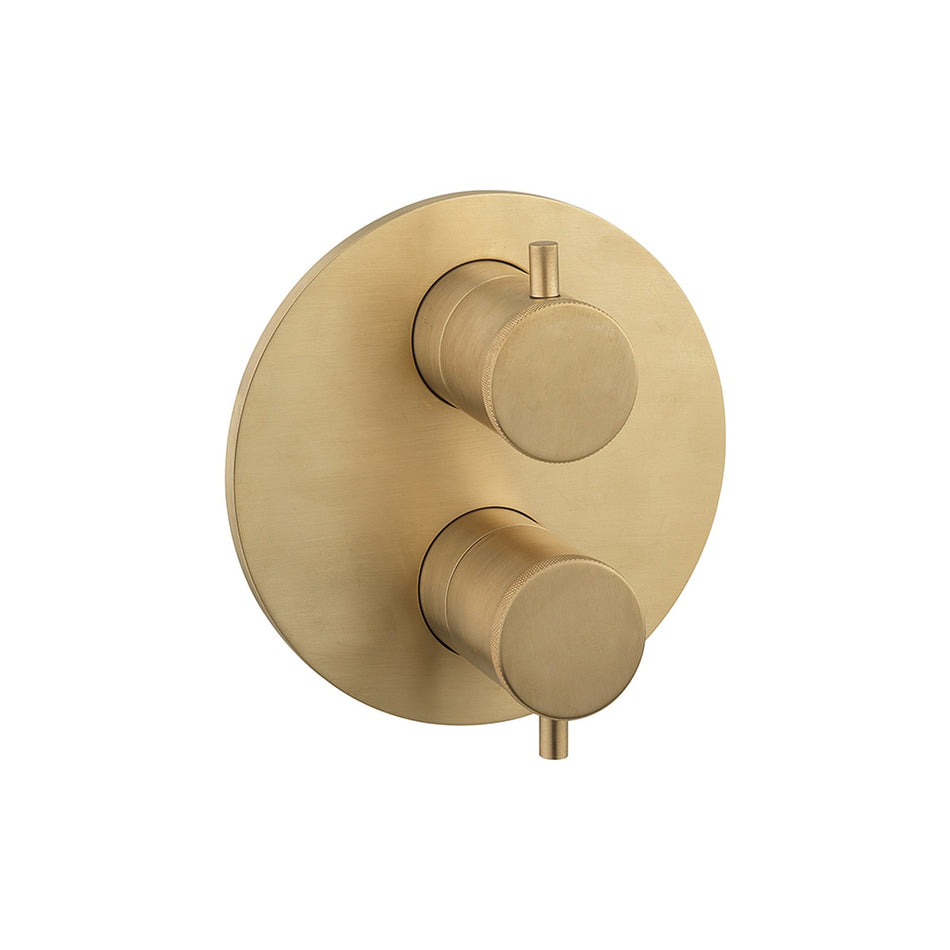 Crosswater Mpro 1 Outlet Industrial Crossbox Trim And Levers - Brushed Brass