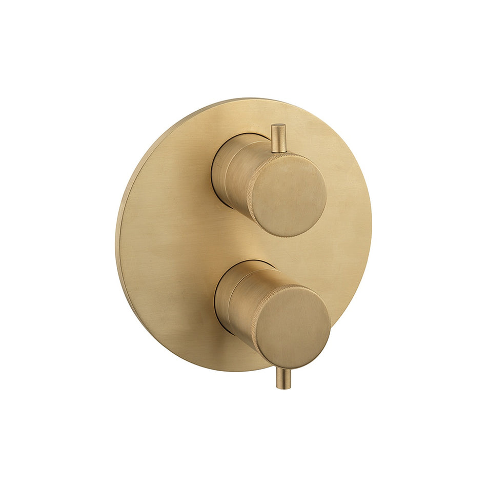 Crosswater Mpro 2 Outlet Industrial Crossbox Trim And Levers - Brushed Brass