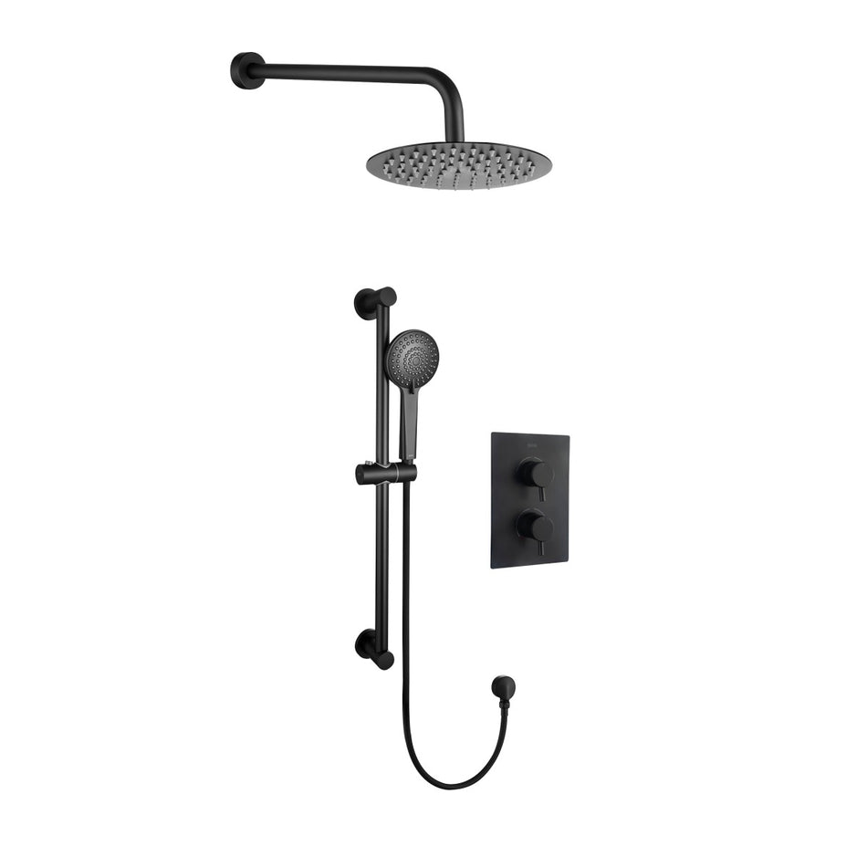 Bristan Prism Concealed Dual Control Shower Pack - Black