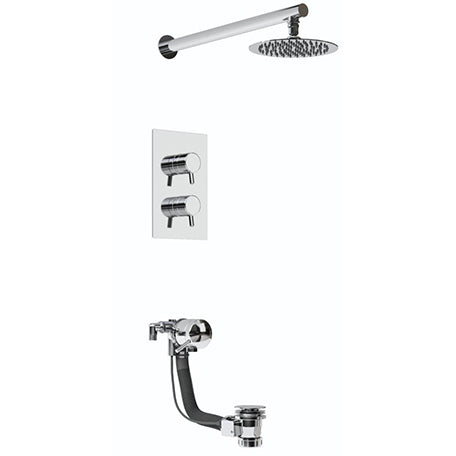 Bristan Prism Complete Recessed Dual Control Shower Pack - Chrome