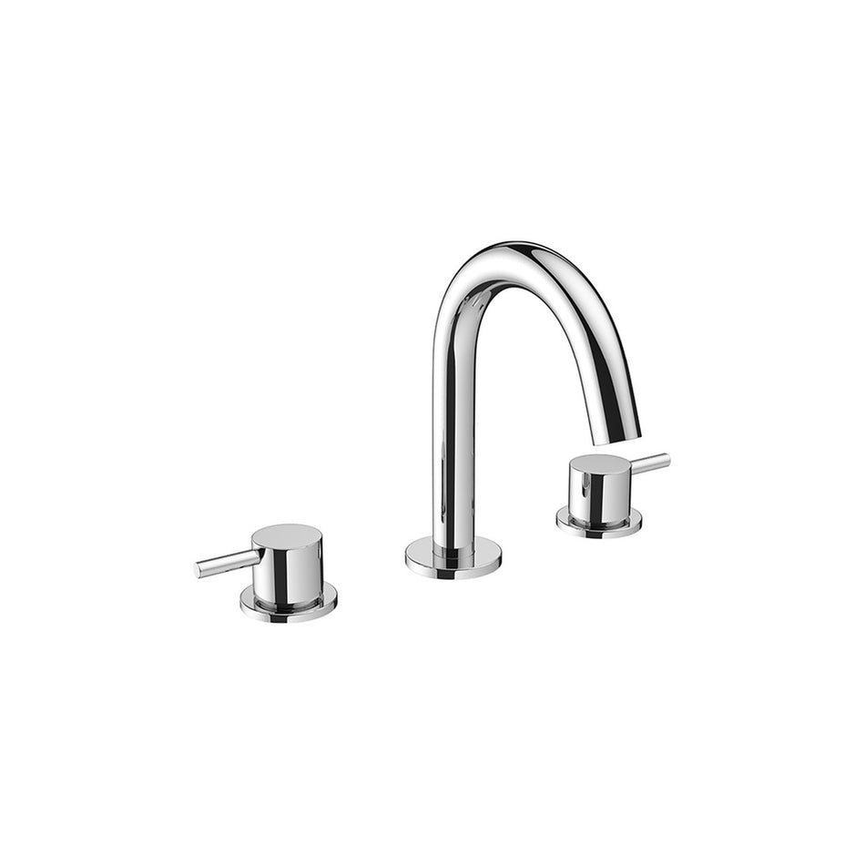 Crosswater Mpro Deck Mounted 3 Hole Basin Mixer Tap - Chrome