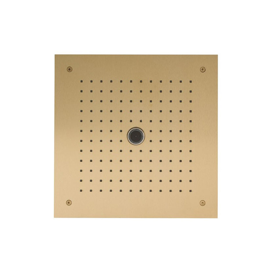 Crosswater Mpro Stream Concealed Shower Head - 380mm Wide - Brushed Brass