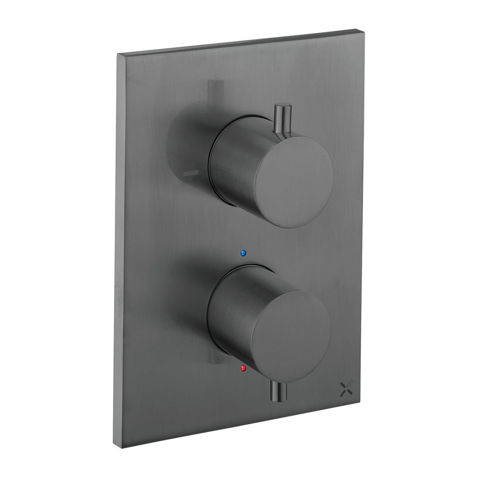 Crosswater Mpro 1 Outlet Crossbox Trim And Levers - Slate