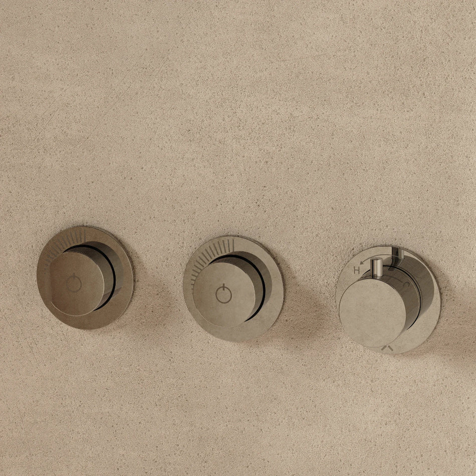 Crosswater Module Mpro 2 Outlet Thermostatic Push Button Concealed Shower Valve - Chrome