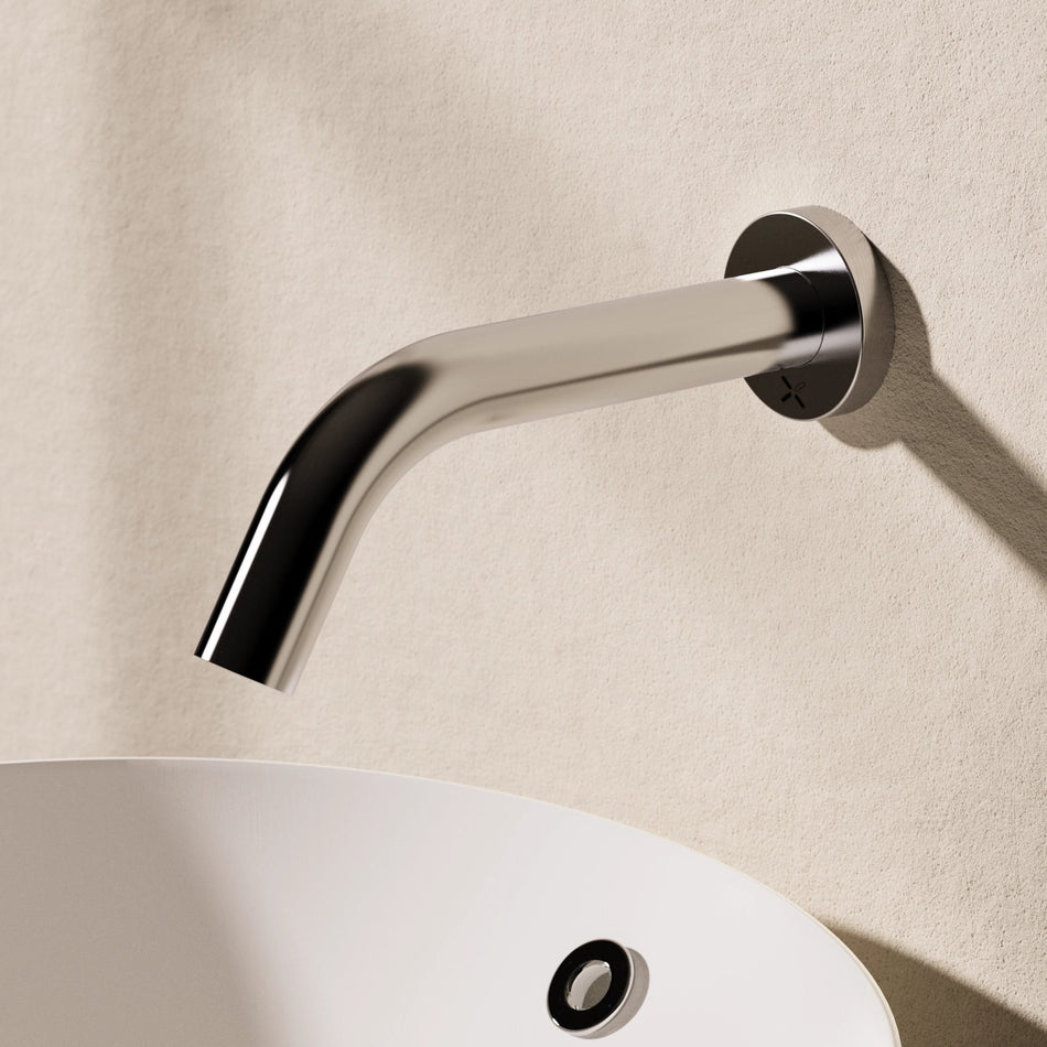 Crosswater Mpro Wall Mounted Sensor Basin Spout - 220mm Length - Chrome