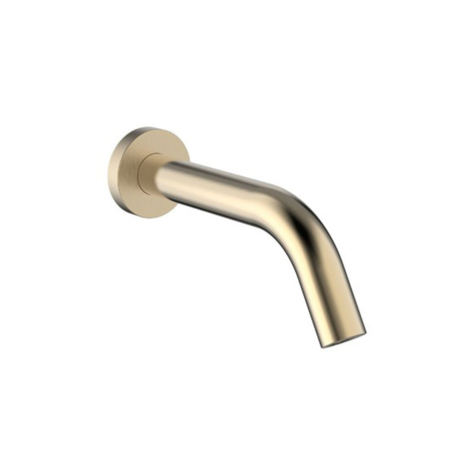 Crosswater Mpro Wall Mounted Sensor Basin Spout - 220mm Length - Brushed Brass