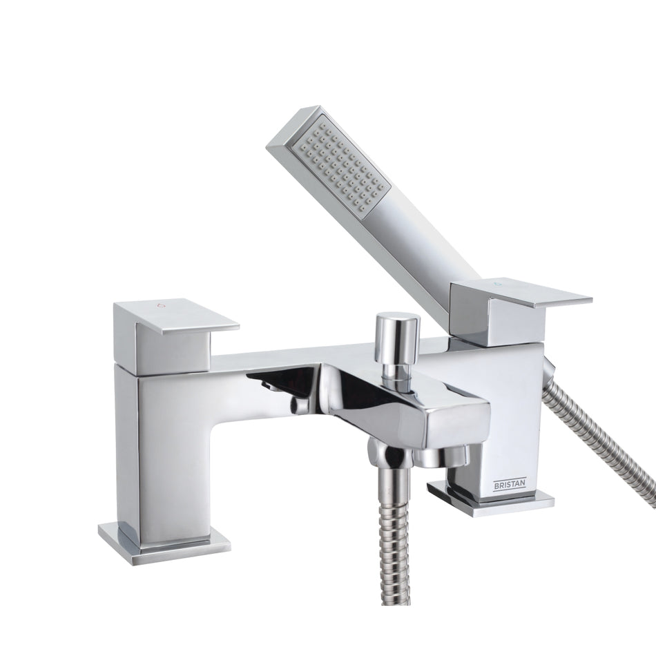 Bristan Qubo Bath Shower Mixer Tap - Chrome
