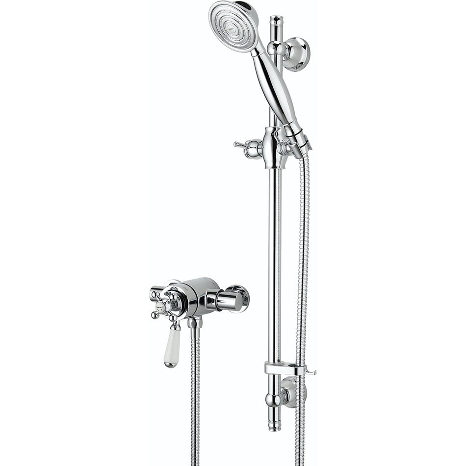 Bristan Regency Thermostatic Shower Valve With Adjustable Riser - Chrome
