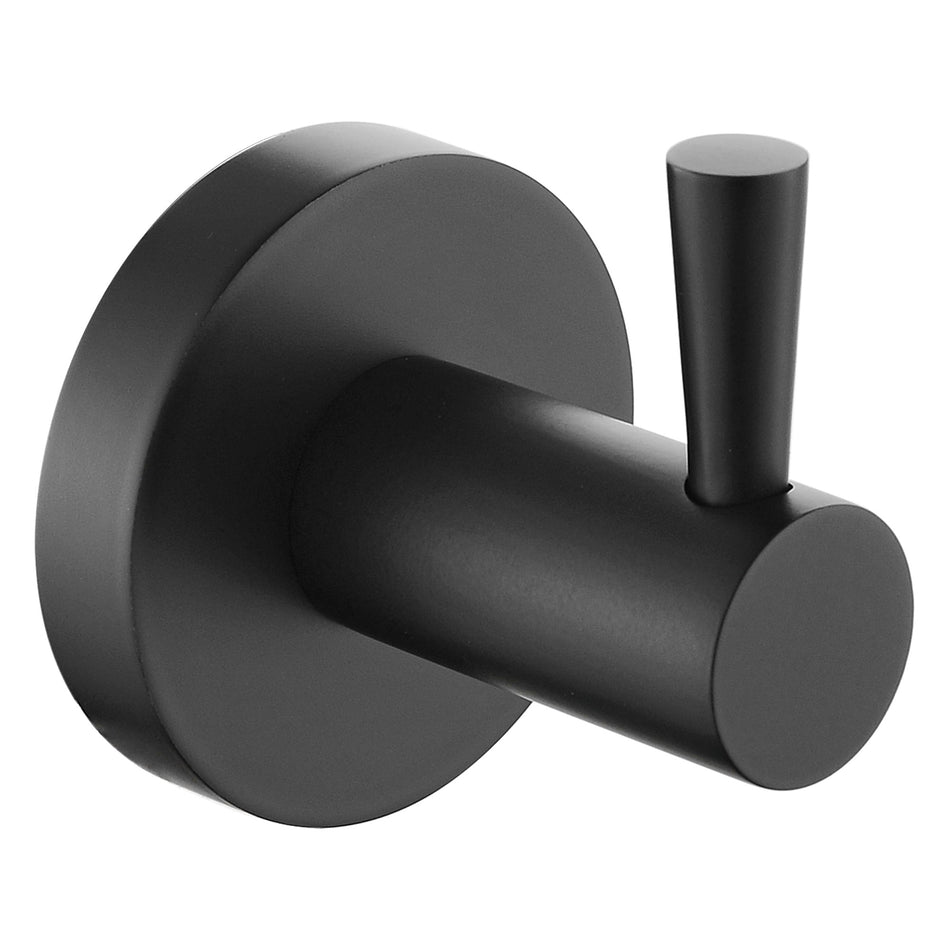 Bristan Round Robe Hook - Black
