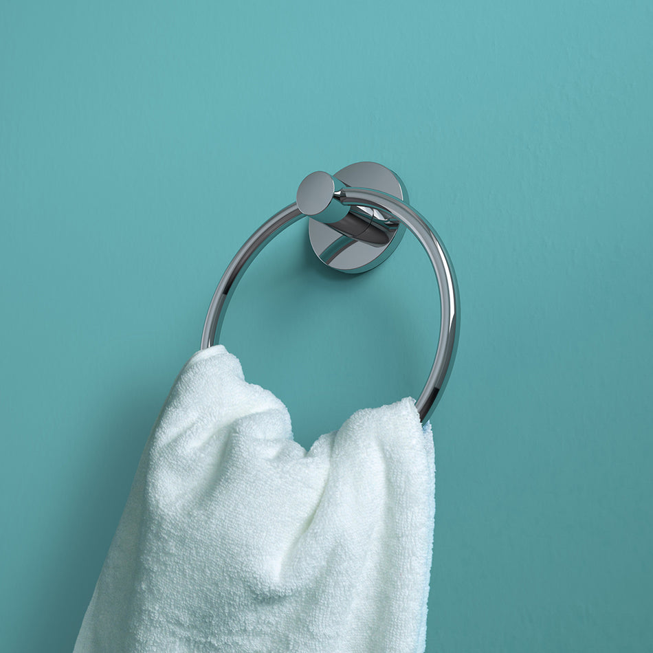 Bristan Round Towel Ring - Chrome