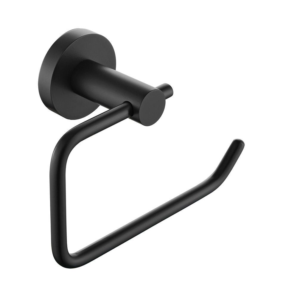 Bristan Round Toilet Roll Holder - Black