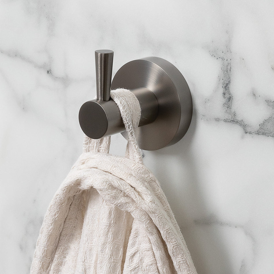 Bristan Round Robe Hook - Gun Metal Grey
