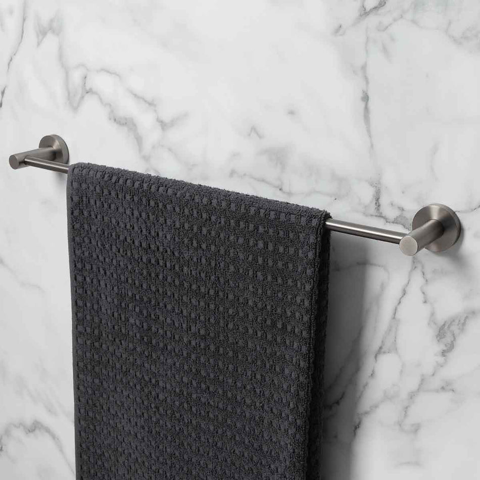 Bristan Round Towel Rail - Gun Metal Grey