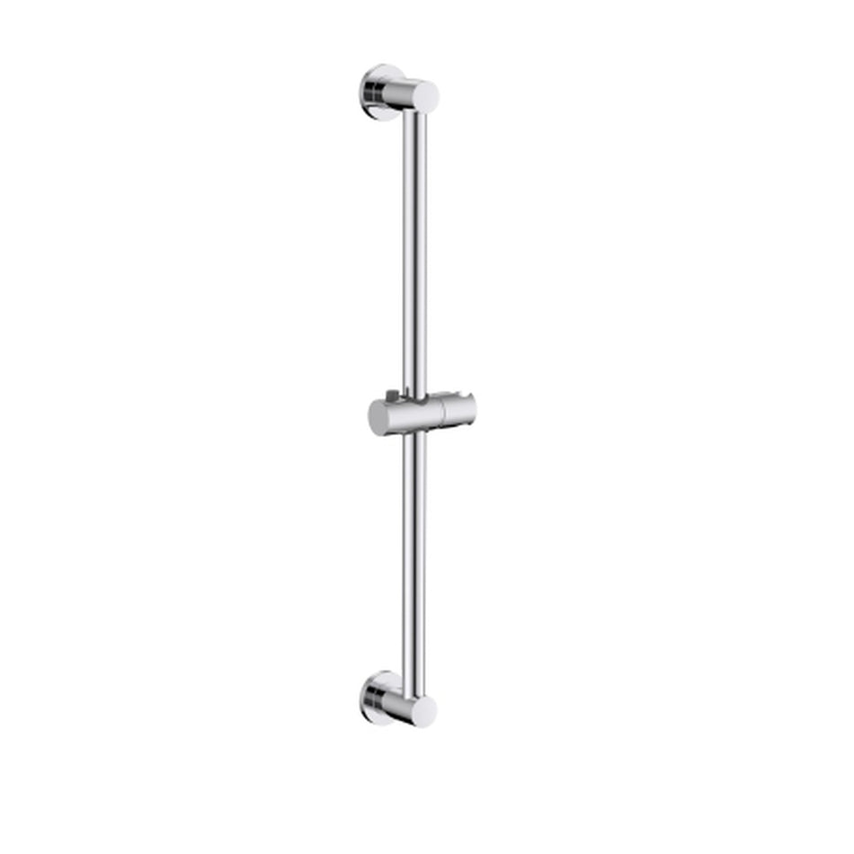Bristan Round Riser Rail With Fixed Position Brackets - Chrome