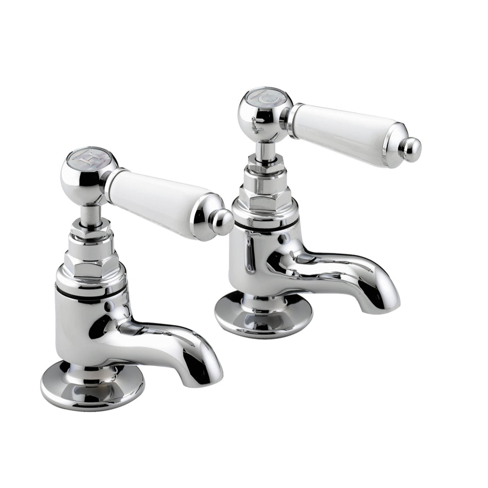 Bristan Renaissance Vanity Basin Pillar Taps - Chrome