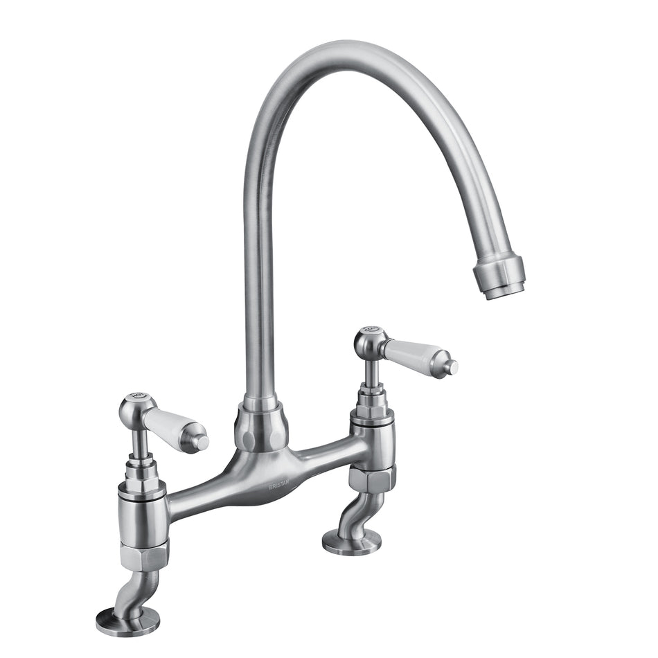 Bristan Renaissance Kitchen Mixer Tap - Brushed Nickel