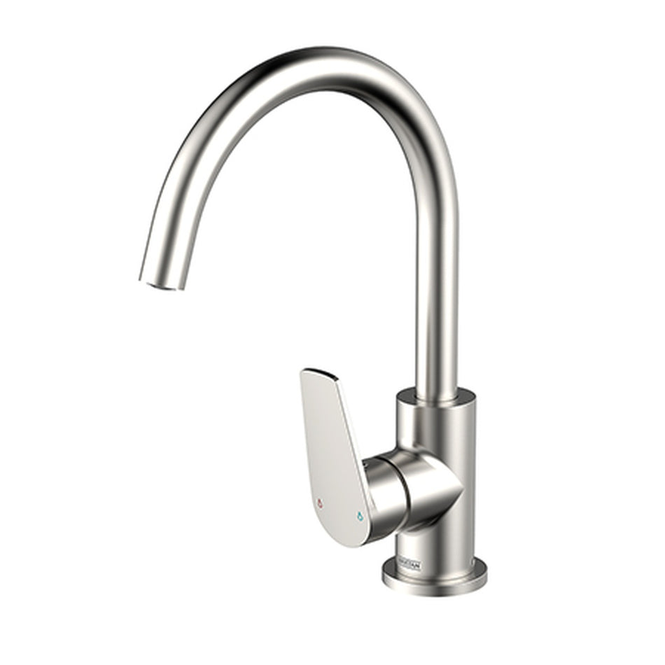 Bristan Raspberry EasyFit Mono Kitchen Mixer Tap - Stainless Steel