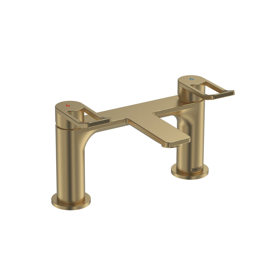 Bristan Saffron Bath Filler Tap - Brushed Brass