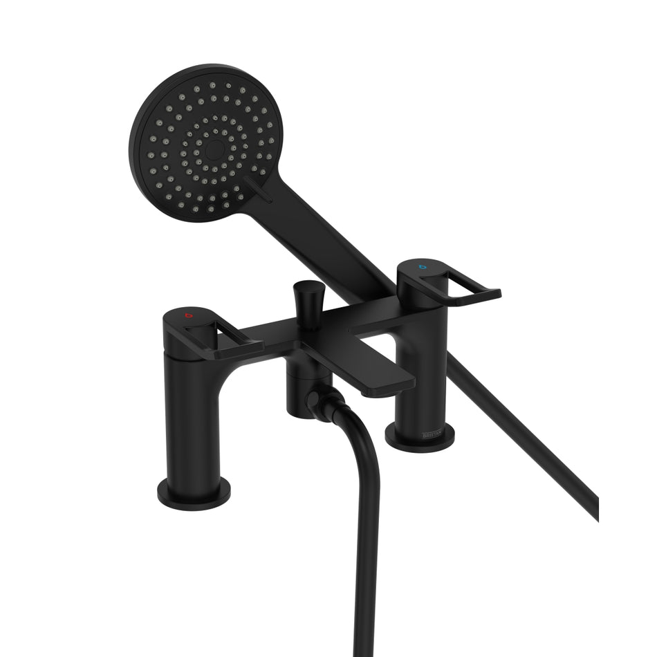 Bristan Saffron Bath Shower Mixer Tap - Black
