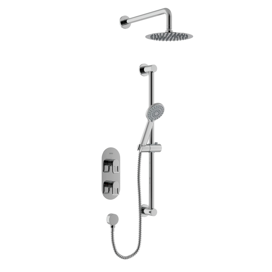 Bristan Saffron Concealed Dual Control Shower Pack - Chrome