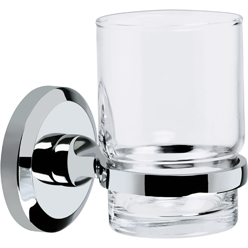 Bristan Solo Toothbrush And Tumbler Holder - Chrome