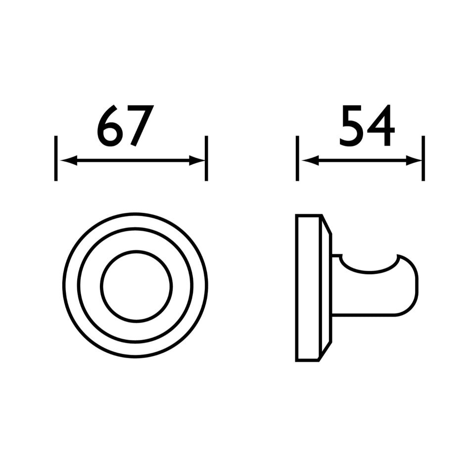 Bristan Solo Robe Hook - Chrome