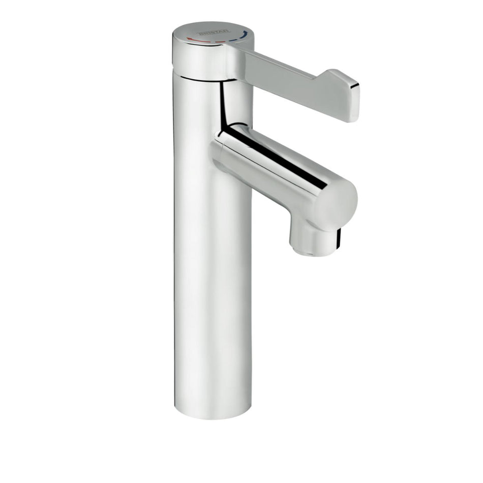 Bristan Solo Non-Thermostatic Healthcare Tall Basin Mixer Tap With Long Lever Handle - Chrome