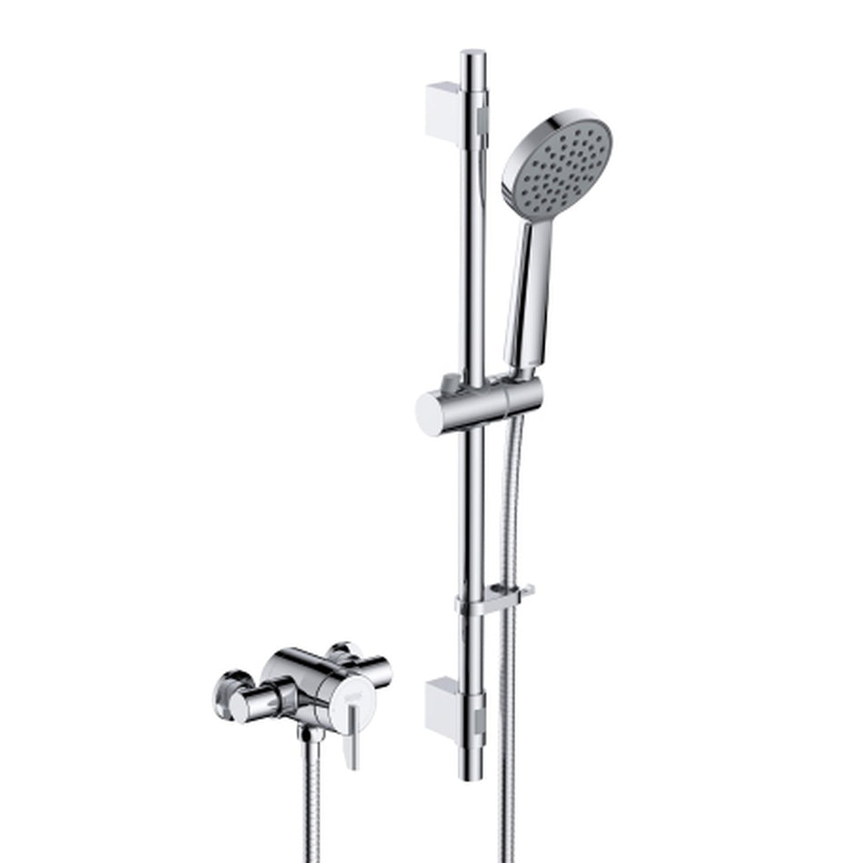 Bristan Sonique3 Thermostatic Exposed Mini Shower Valve With Shower Kit - Chrome