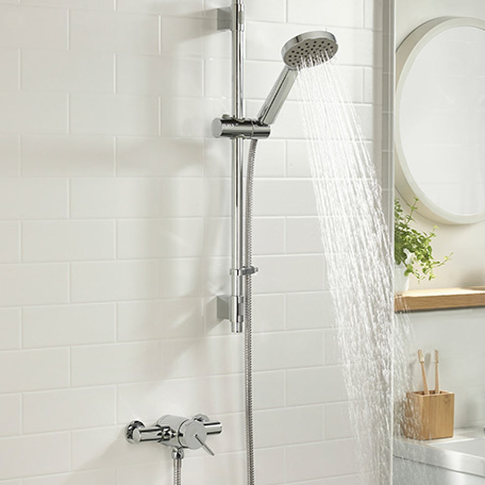 Bristan Sonique3 Thermostatic Exposed Mini Shower Valve With Shower Kit - Chrome