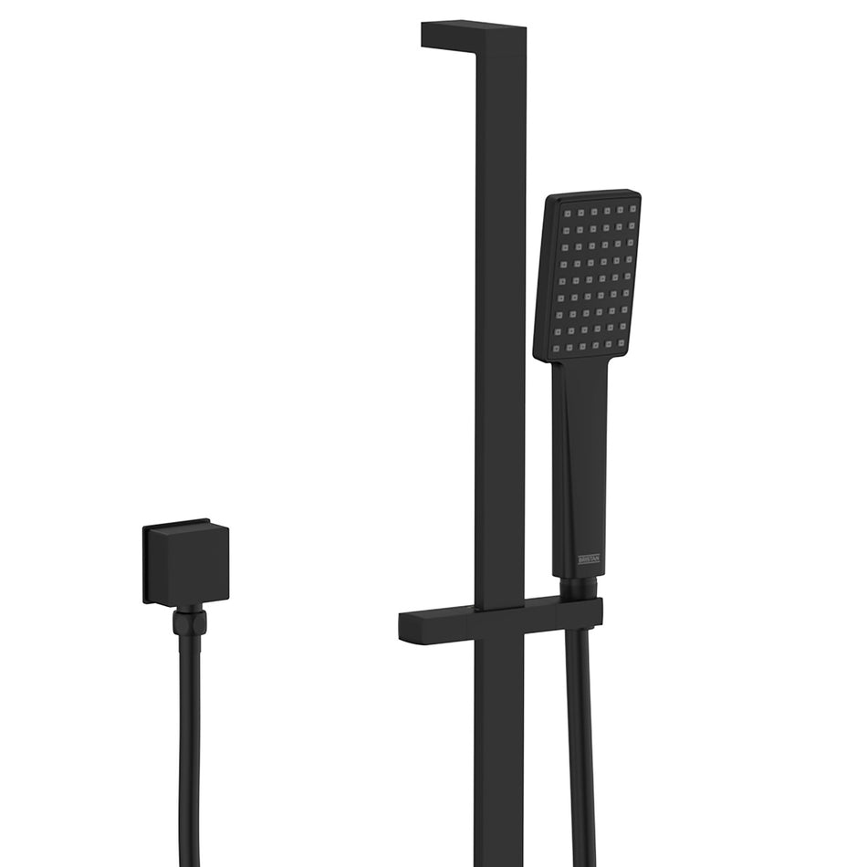 Bristan Square Single Function Shower Slide Rail Kit - Matt Black