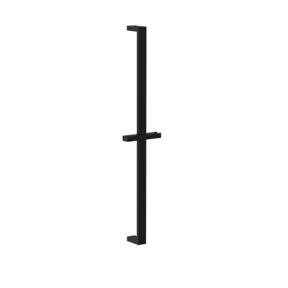 Bristan Square Shower Riser Rail With Fixed Position Brackets - Matt Black