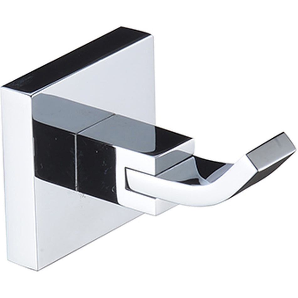 Bristan Square Brass Robe Hook - Chrome Plated