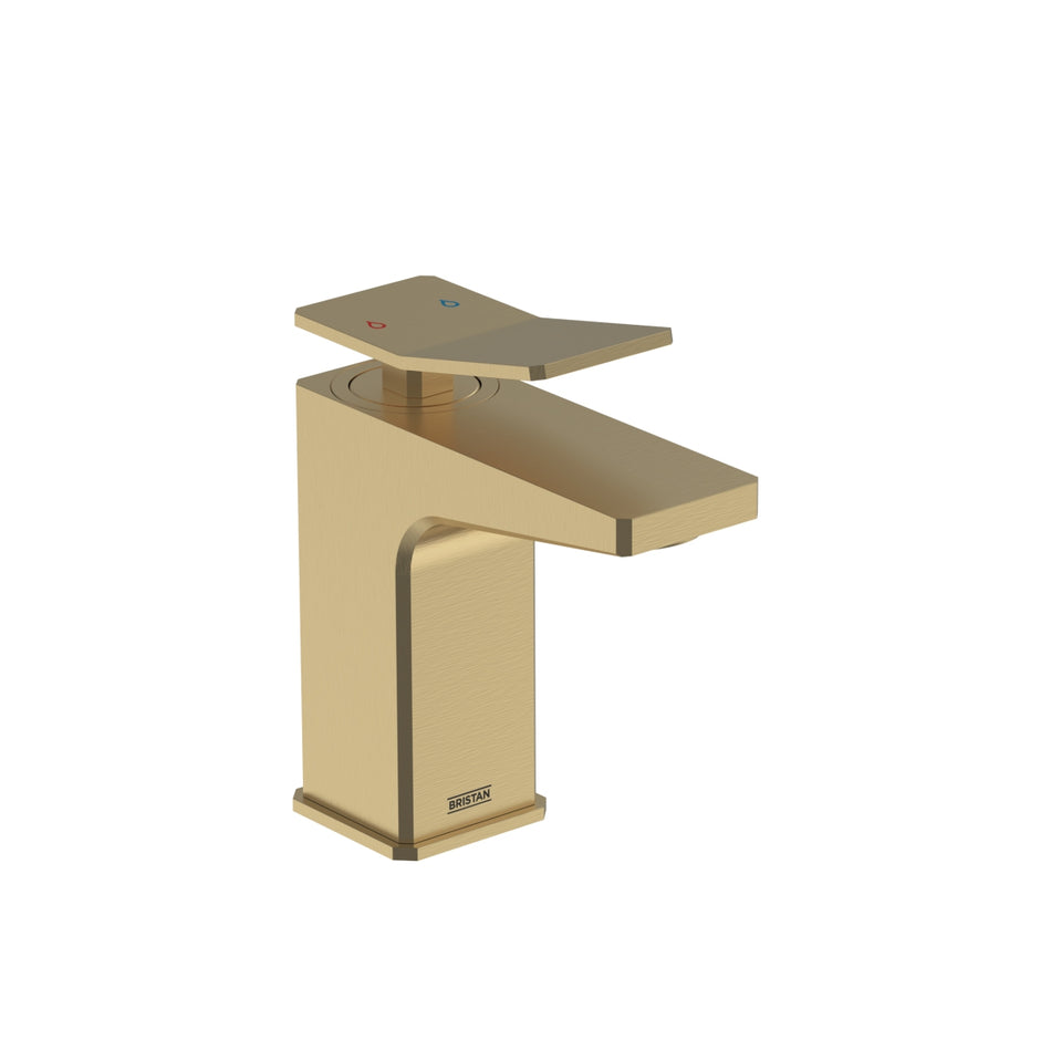 Bristan Tangram 1 Hole Bath Filler Tap - Brushed Brass