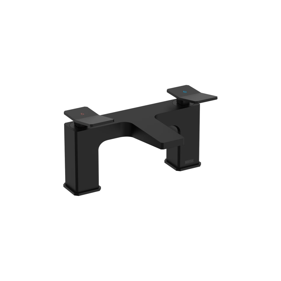 Bristan Tangram 2 Hole Bath Filler Tap - Black