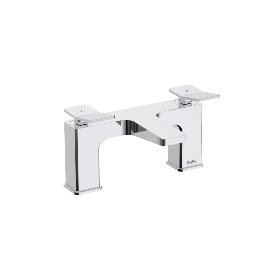 Bristan Tangram 2 Hole Bath Filler Tap - Chrome