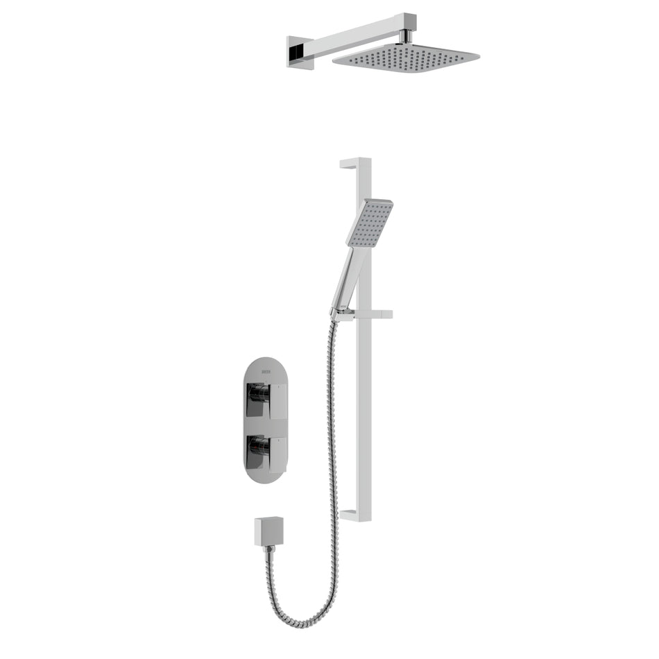 Bristan Tangram Concealed Dual Control Shower Pack - Chrome