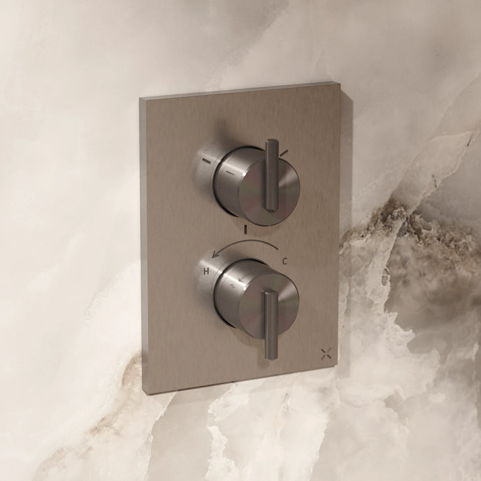 Crosswater 3ONE6 3 Outlet Crossbox Lever Trim And Levers - Stainless Steel